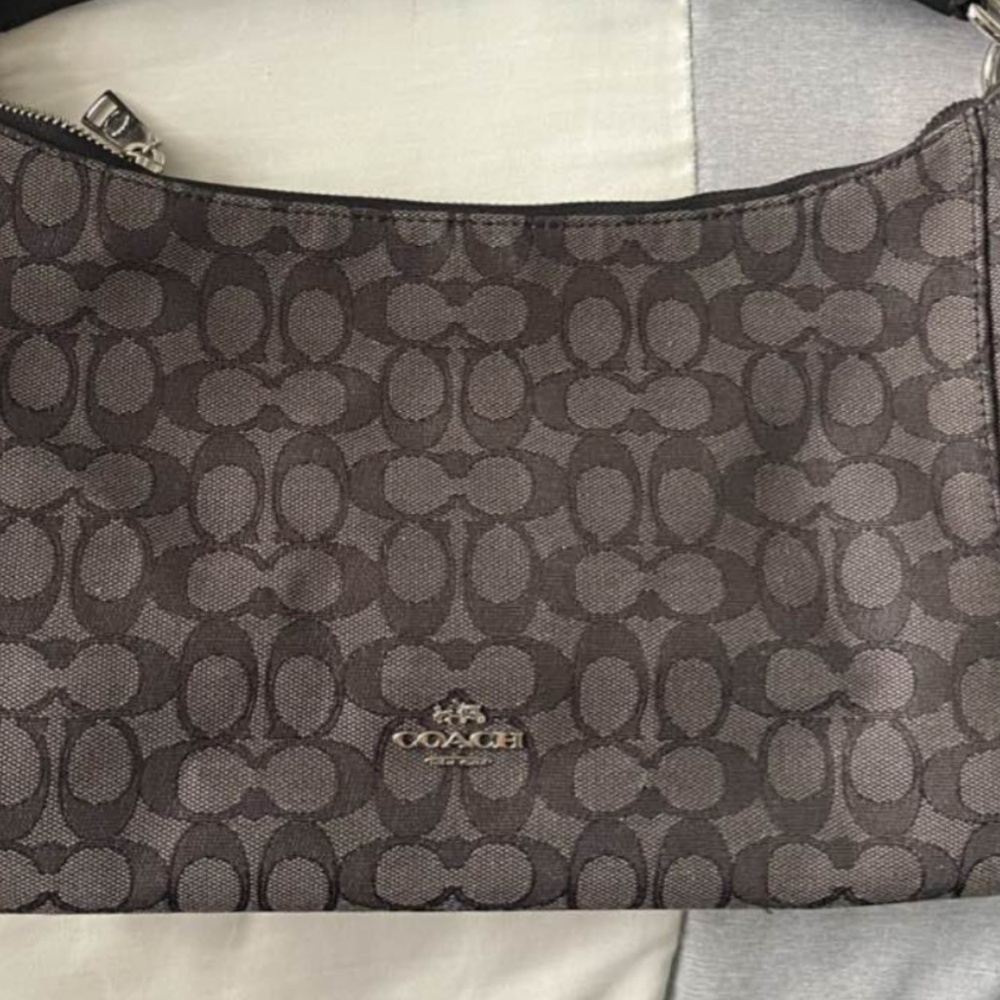 Coach Charcoal and black Signature Pattern Bag. - Picture 7 of 10